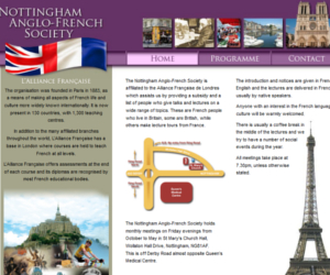 anglo-french nottingham website design